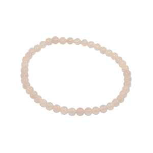 Pulsera elástica bola Cuarzo Rosa 4mm
